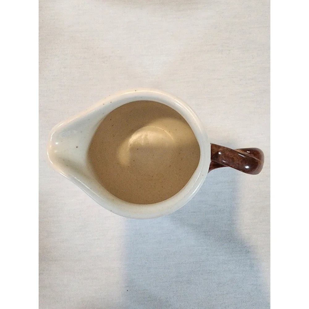 Metlox Poppytrail Woodland Gold Cream Sugar Set Vintage MCM Brown Cream Vintage